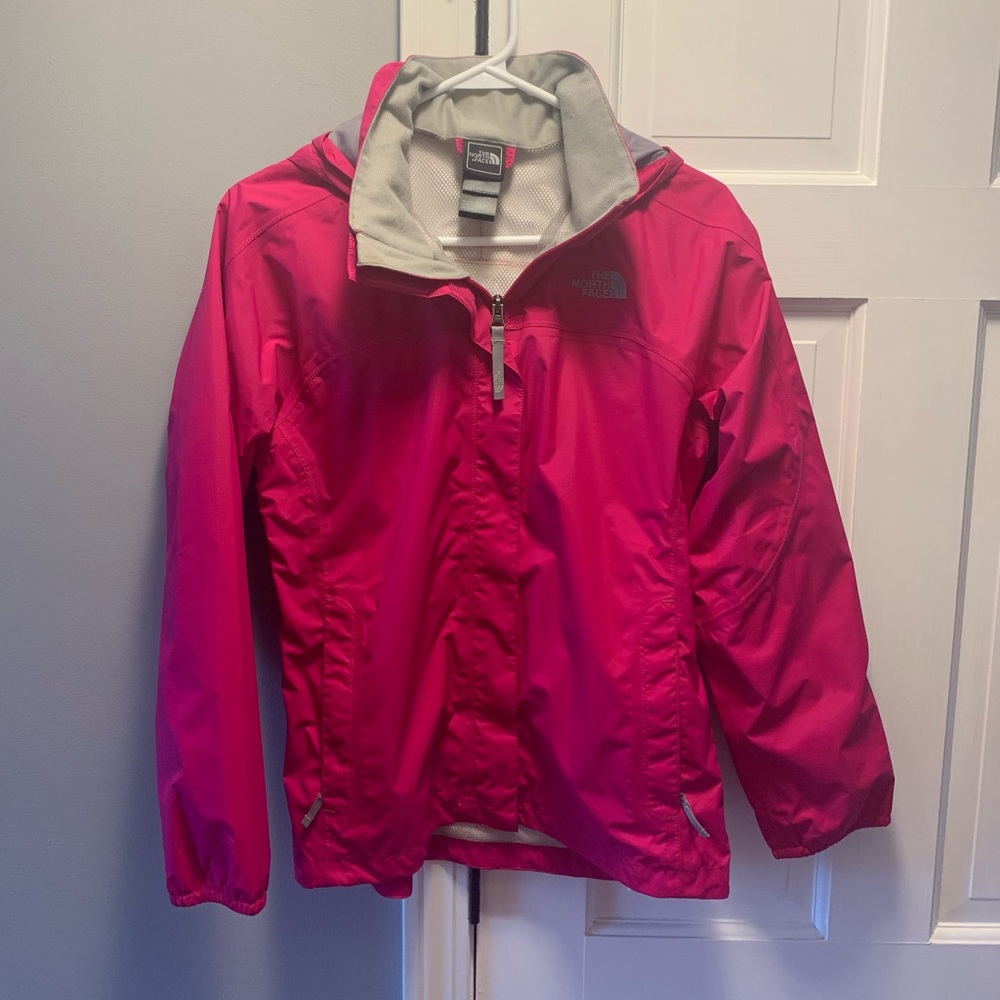 Northface fuchsia rain jacket